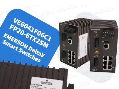 Switches inteligentes Emerson DeltaV VE6041F06C1 FP20-6TX2SM: o futuro da segurança e eficiência de redes industriais