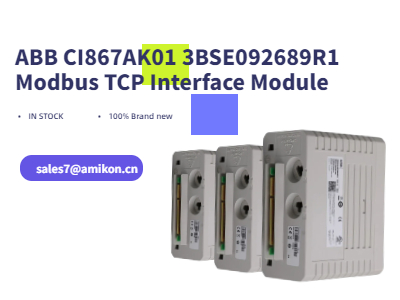 ABB CI867AK01 3BSE092689R1 | Módulo de interface Modbus TCP